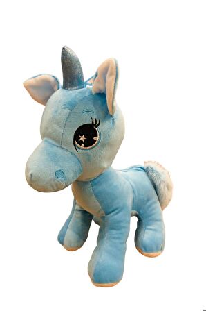 Peluş Oyuncak sevimli Unicorn Süslü At Peluş Unicorn Oyuncak 28 Cm