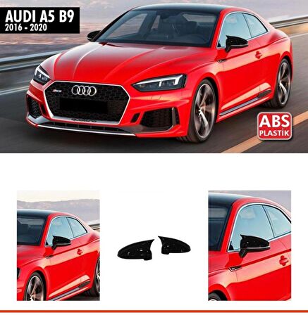 Audi A5 B9 Yarasa Ayna Kapağı Batman Ayna 2016-2020 Parlak Siyah