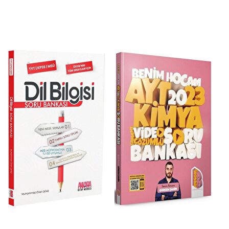 Benim Hocam 2023 AYT Kimya ve AKM Dil Bilgisi Soru Bankası Seti 2 Kitap