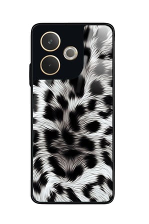 Oppo A5 Pro Uyumlu Leopar Tasarımlı Parlak Silikon Kılıf
