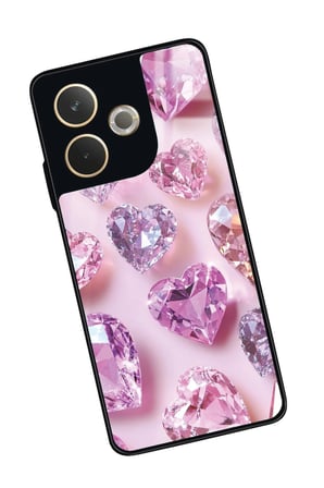 Oppo A5 Pro Uyumlu Simli Taş Tasarımlı Parlak Silikon Kılıf