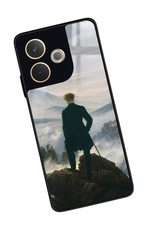 Oppo A5 Pro Uyumlu Bulutların Üzerinde Yolculuk Tasarımlı Parlak Silikon Kılıf