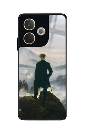Oppo A5 Pro Uyumlu Bulutların Üzerinde Yolculuk Tasarımlı Parlak Silikon Kılıf