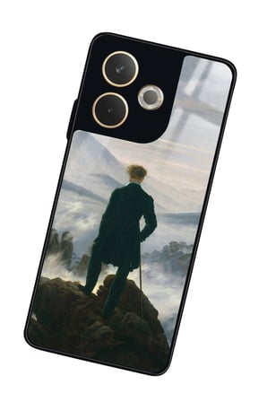 Oppo A5 Pro Uyumlu Bulutların Üzerinde Yolculuk Tasarımlı Parlak Silikon Kılıf