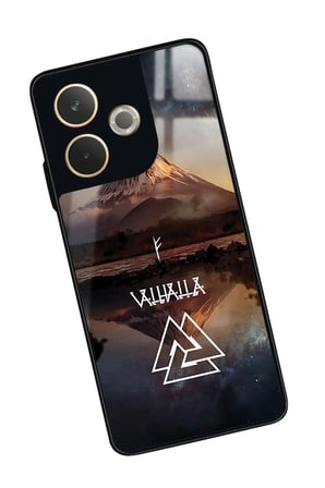 Oppo A5 Pro Uyumlu Valhalla Tasarımlı Parlak Silikon Kılıf