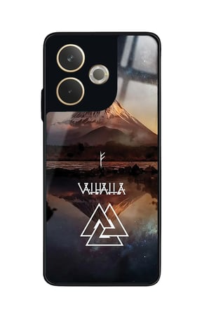 Oppo A5 Pro Uyumlu Valhalla Tasarımlı Parlak Silikon Kılıf