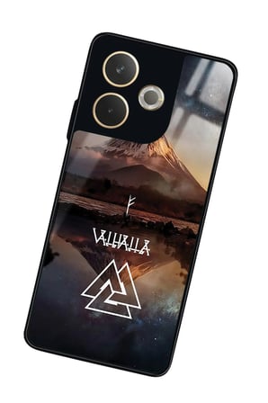 Oppo A5 Pro Uyumlu Valhalla Tasarımlı Parlak Silikon Kılıf