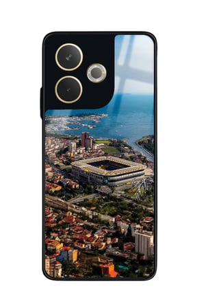 Oppo A5 Pro Uyumlu Stadyum Tasarımlı Parlak Silikon Kılıf