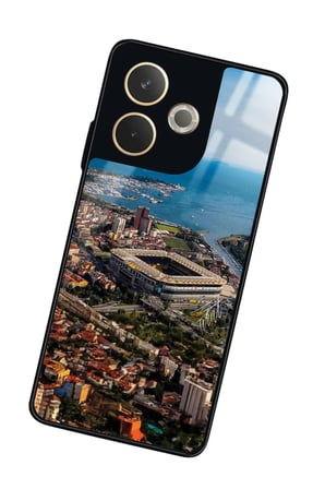 Oppo A5 Pro Uyumlu Stadyum Tasarımlı Parlak Silikon Kılıf