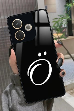 Oppo A5 Pro Uyumlu Ö Harfi Yazılı Parlak Silikon Kılıf