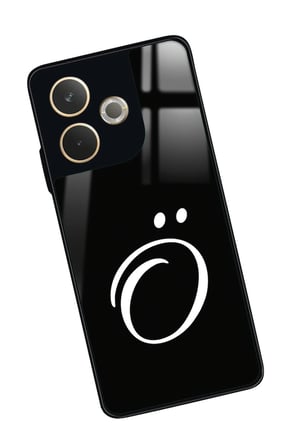 Oppo A5 Pro Uyumlu Ö Harfi Yazılı Parlak Silikon Kılıf