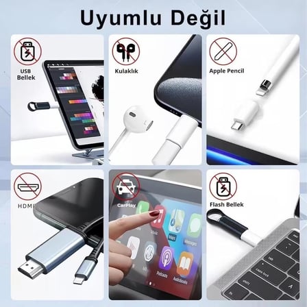 Daytona A-6004 Type-C To Lightning Şarj Data Çevirici Dönüştürücü Adaptör x 2 Adet