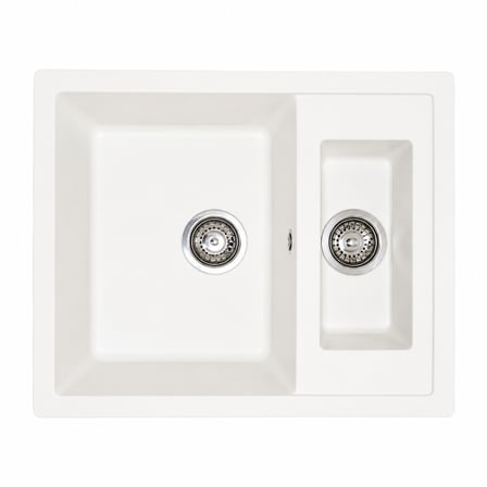 GRANİT EVİYE 63X50 BEYAZ 1.5 GÖZ DAMLALIKSIZ MUTFAK EVİYESİ
