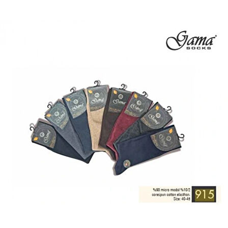 Gama 915 Erkek Mikro Modal Core Spun Pamuk Çorap