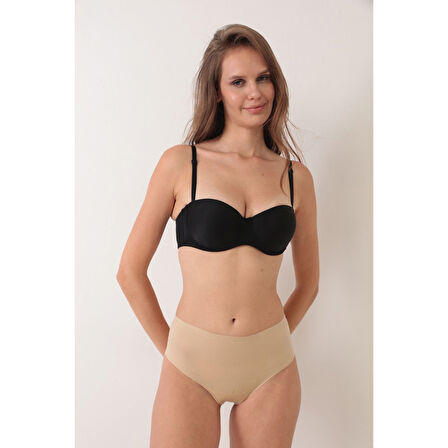 Ten Lazer Kesim Düşük Bel Tangalı Korse Külot