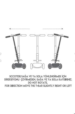 Twist Işıklı 3 Tekerlekli Çocuk Scooter