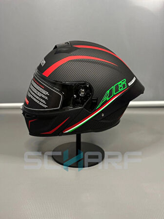 WOSEN Ws-202 Güneş Vizörlü Çene Açılır Kask A6 (Şeffaf Vizörlü)