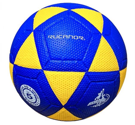 Özel Üretim Rucanor Pu Mıcro Fiber Korfball Topu Sarı-Lacivert 5 No Rekabet Açık Alan Okul