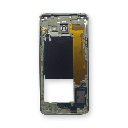 Samsung A710 Kasa Samsung Galaxy A7 2016 Silver Gri Renk Orta Kasa Çıtalı on off Ses tuş bordu buzzer hoparlör Kamera Lens