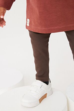 Pamuklu Rust Brown Alt Üst Takım