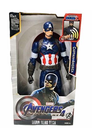 Avengers Kaptan Amerika Oyuncak Karakter Sesli Işıklı 30 Cm