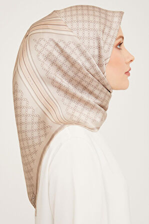 Armine Nostalji Serisi İpek Twill Eşarp 9054D-19