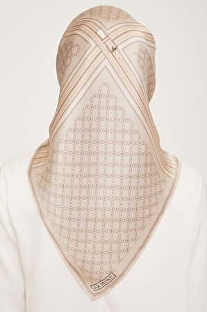 Armine Nostalji Serisi İpek Twill Eşarp 9054D-19