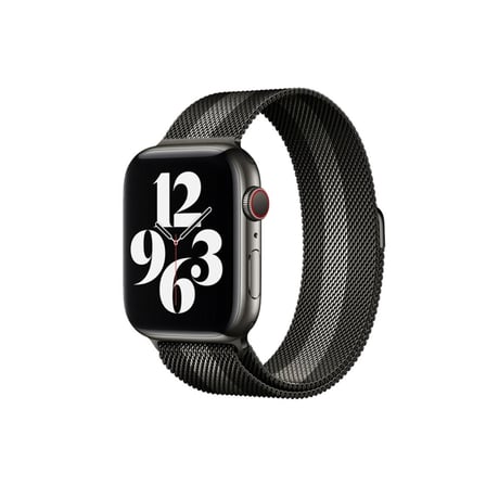 Apple Watch 38mm Metal Mıknatıslı Kordon - Siyah-beyaz iegxx