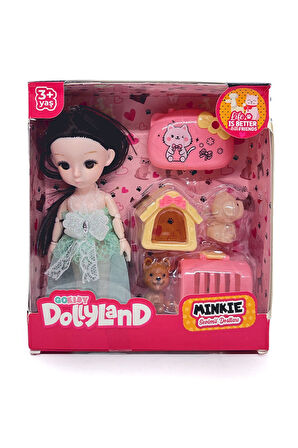 Dollyland Minkie Aksesuarlı Bebek Seti