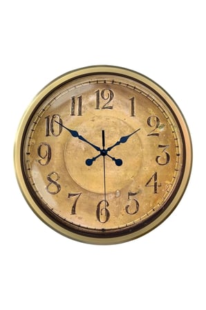 52 cm Eskitme Metal Retro Duvar Saati iegxx