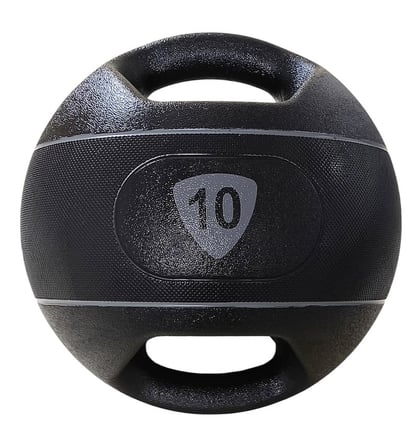 Özel Üretim Rutin Spor Fiziksel MB-100-10 kg Tutamaçlı Kauçuk Sağlık Topu 10 kg