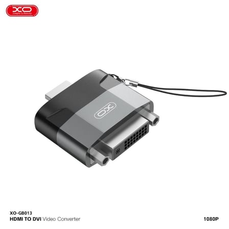 HDMI to DVI Video Dönüştürücü Adaptör (GB013) 1080P Çevirici Parça Tekno Eşya Bağlantı Ucu