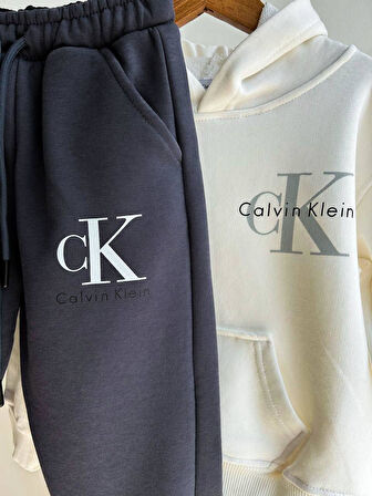  Kapüşonlu Sweatshirt Eşofman Alt-Üst Takım 