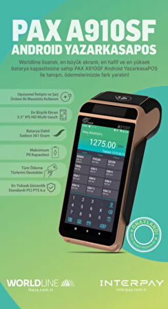Worldline - A910SF Android Yazarkasa Pos
