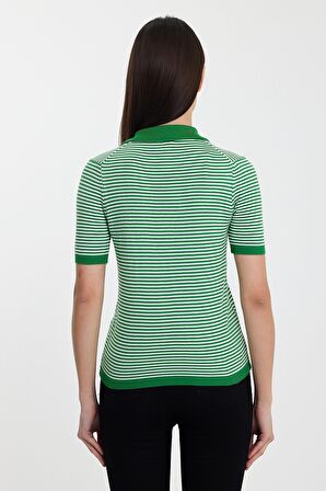 ALEXANDERGARDI ÇİZGİLİ POLO YAKA TRİKO KAZAK(A91915-S)