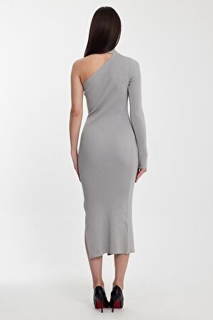 ALEXANDERGARDI TEK OMUZLU TRİKO ELBİSE(A92246-S)