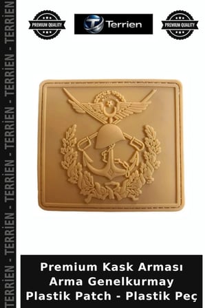 Premium Kask Arması Arma Genelkurmay Plastik Patch - Plastik Peç
