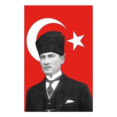 Atatürklü Saten Türk Bayrağı 100x150 cm
