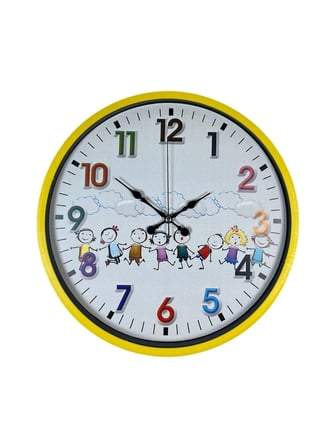 36 Cm Sarı Çocuk Odası Duvar Saati iegxx