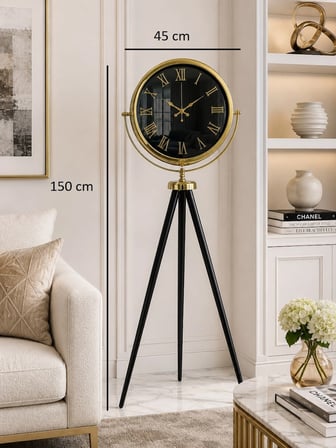 Gold Roma Premium Tripod 150 x 45 Cm Ayaklı Saat iegxx