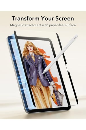 Samsung Galaxy Tab A9 Plus Uyumlu Uyumlu Mıknatıslı Tak - Çıkar Paper-like Tablet Ekran Koruyucu