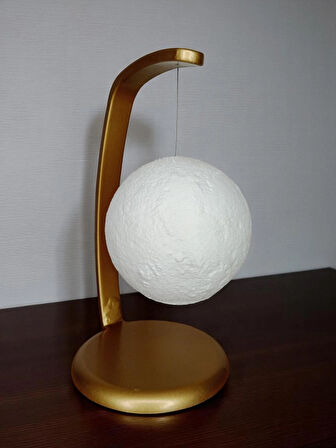 Ay Şeklinde Gece Lambası - Masaüstü Dekoratif Tealight Moon Light