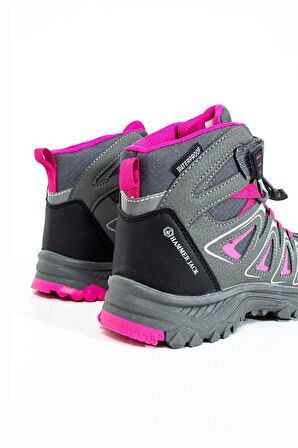 Hammer Jack Celos Su Geçirmez Gri Fuşya Çocuk Outdoor Bot 10123206-F