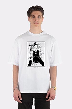 Unisex Beyaz Oversize T-shirt Demon Of The Mist