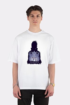 Unisex Beyaz Oversize T-shirt Inner Battle