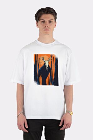 Unisex Beyaz Oversize T-shirt Wendigo