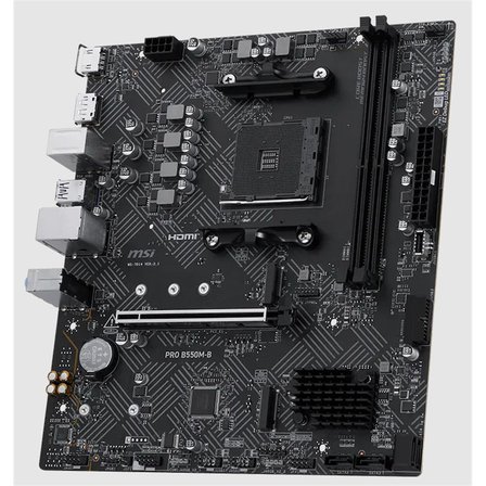 MSI PRO B550M-B DDR4 4600MHZ 1XHDMI 2XM.2 MATX AM4 (AMD AM4 5000/5000G/4000G/3000/3000G SERİLERİ İLE UYUMLU)