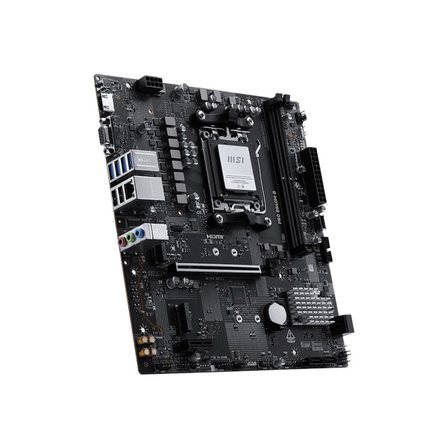 MSI PRO B840M-B DDR5 8000MT/S 1XHDMI 2XM.2 USB-C AM5 MATX (AMD AM5 9000/8000/7000 SERİLERİ İLE UYUMLU)