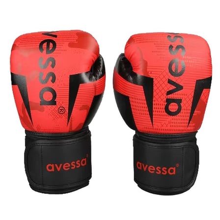 Premium RİNG-306 Red Boks Eldiveni 6 Oz Kırmızı Antrenman Eşyası Dövüş Sporu Spor Aksesuarı