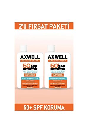 Spf 50 2li Fırsat Seti Leke Karşıtı Nemlendirici Yüksek Koruma Güneş Kremi 100ml